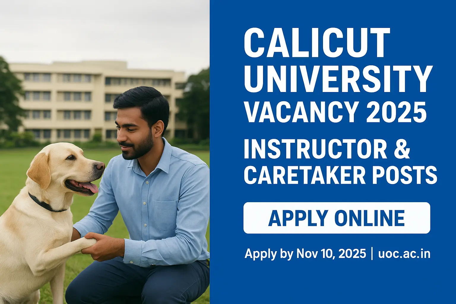 Calicut University Vacancy 2025